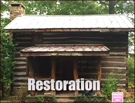 Historic Log Cabin Restoration  Bremen, Alabama